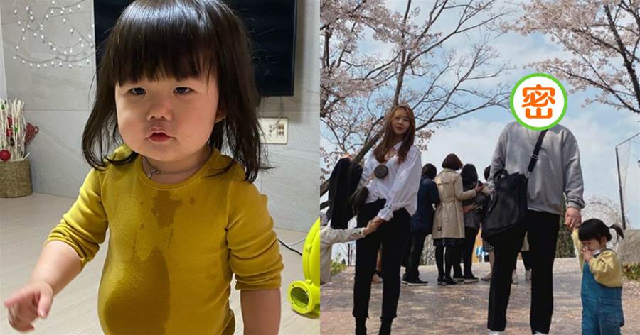 韓國小女孩因舉手投足酷像「阿貝」意外走紅，看到「全家福」後，網友：都怪爸爸